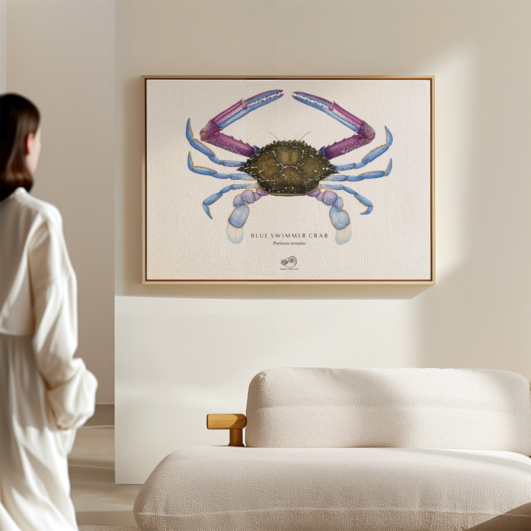 Blue Swimmer Crab Canvas Print