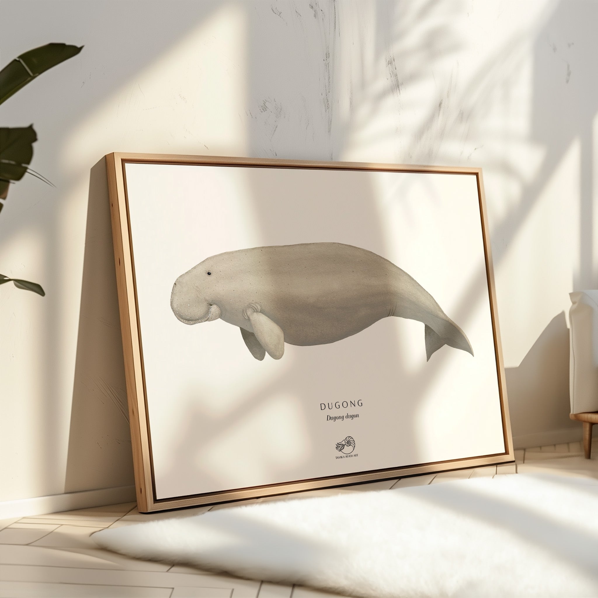 Dugong Canvas Print