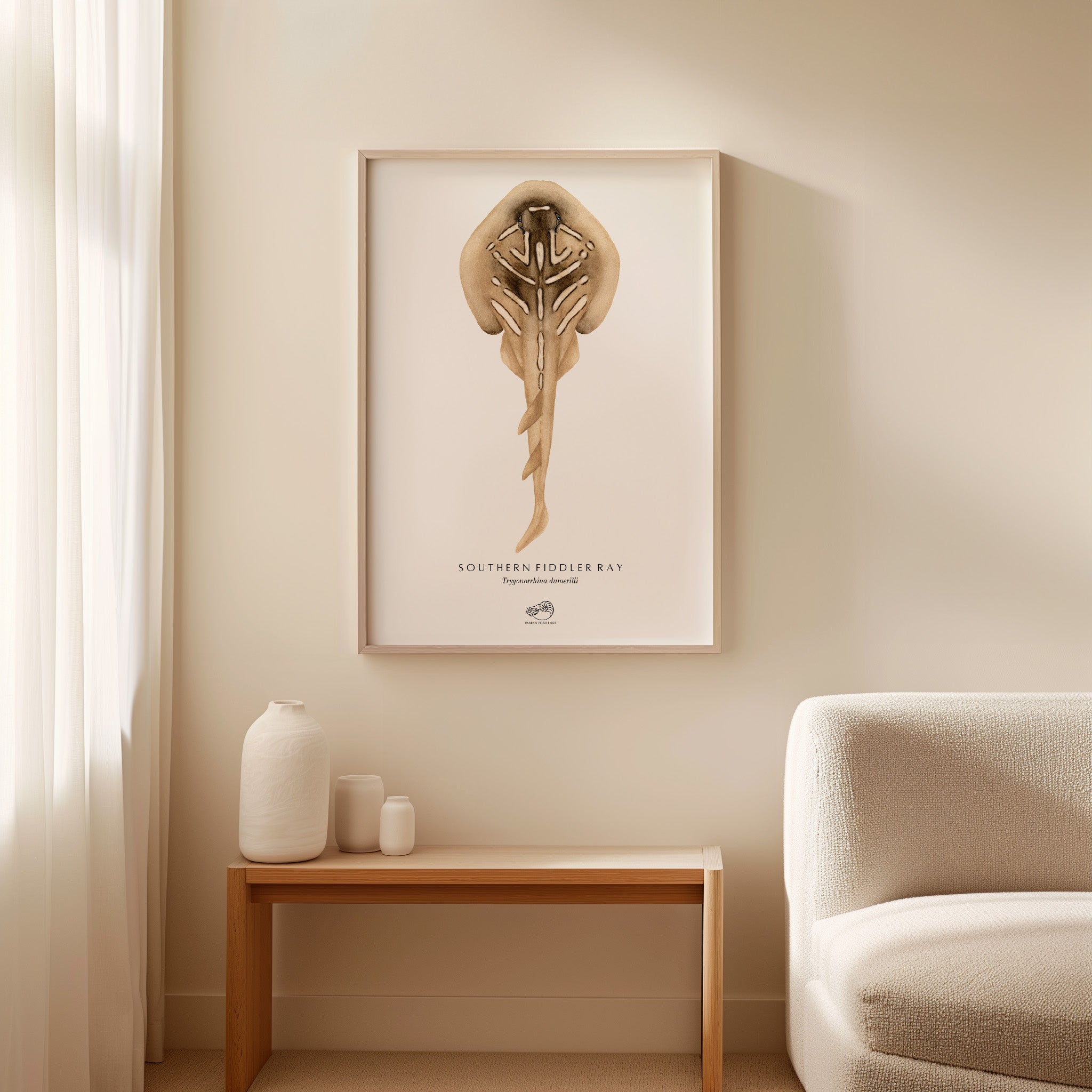 Southern Fiddler Ray Art Print