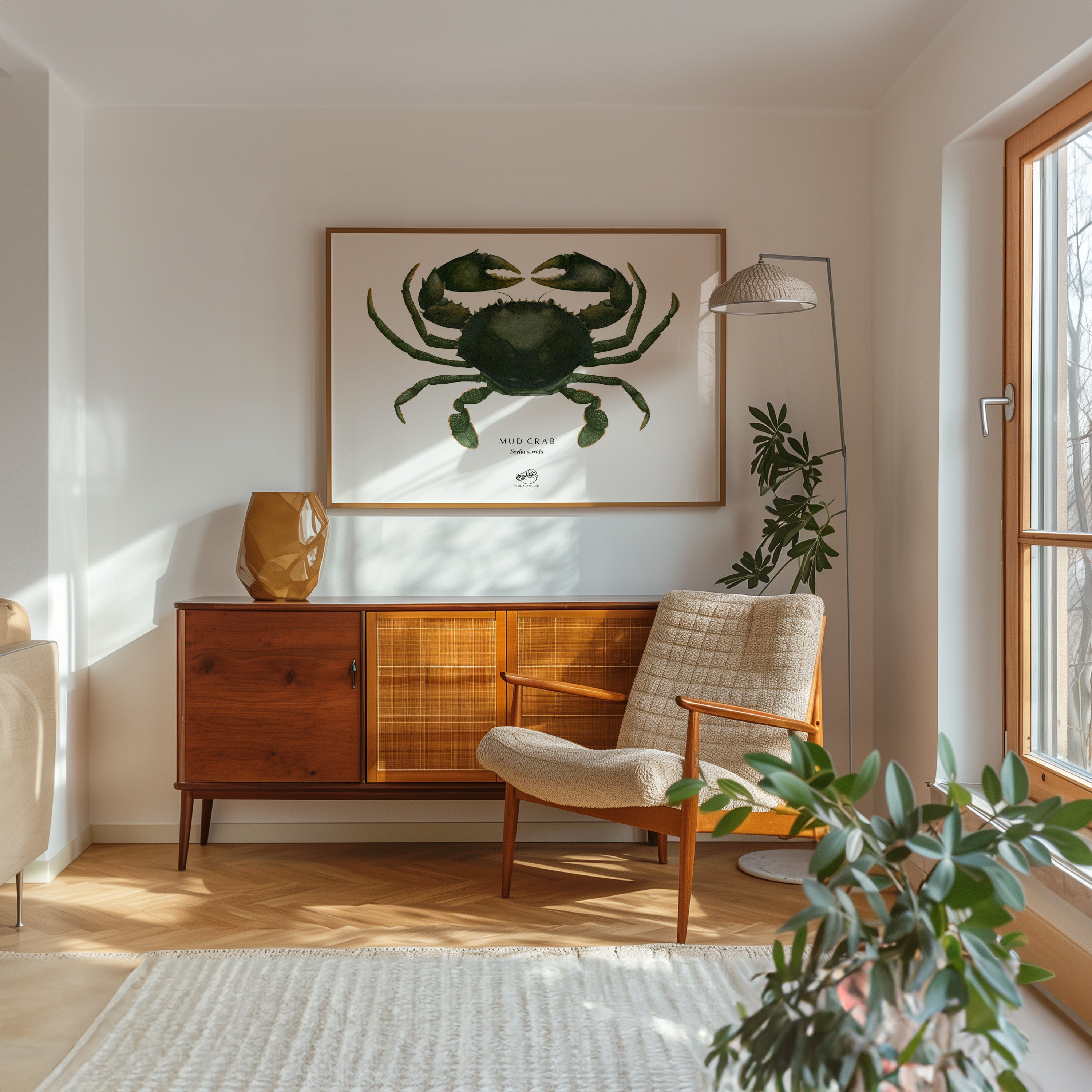 Mud Crab Art Print