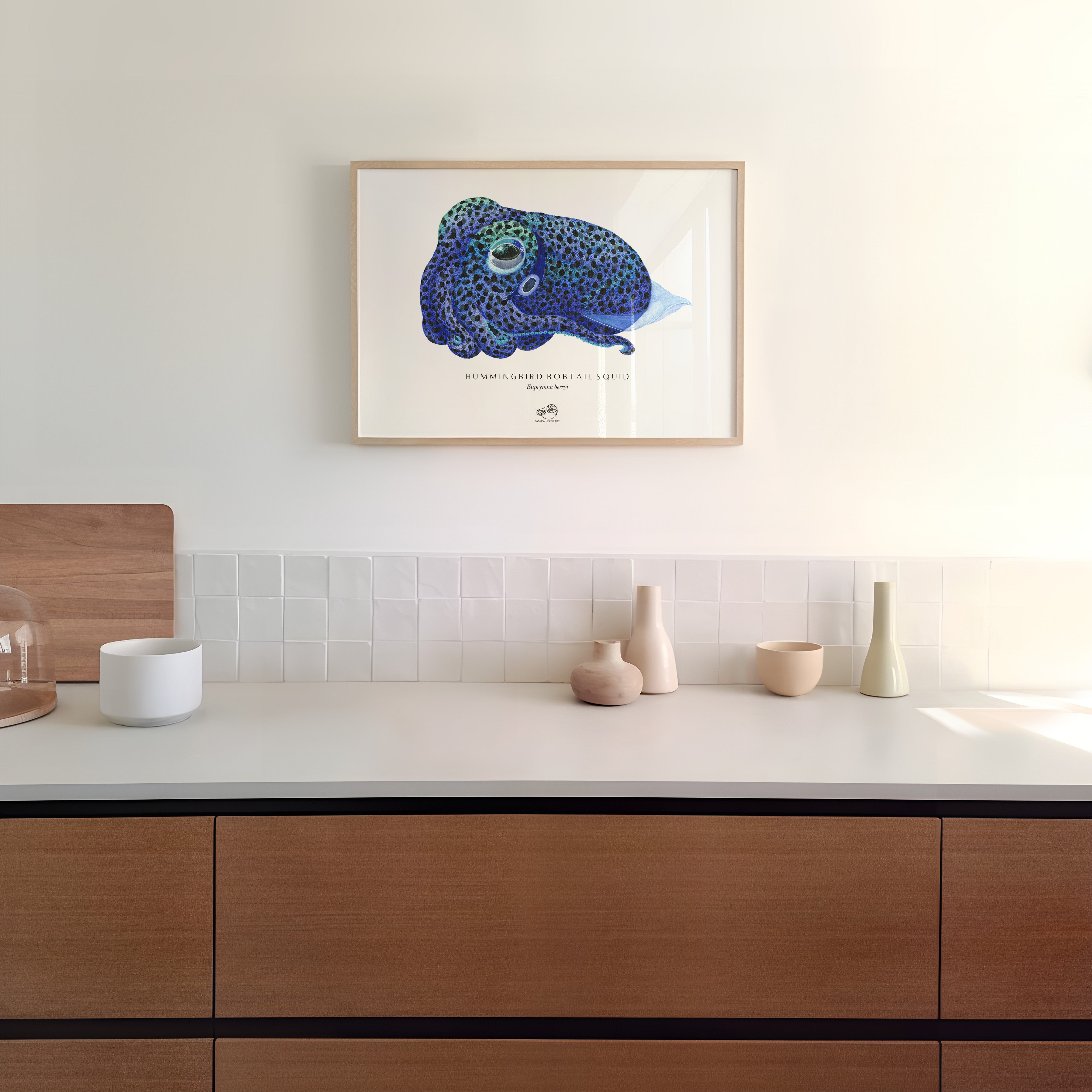 Hummingbird Bobtail Squid Art Print