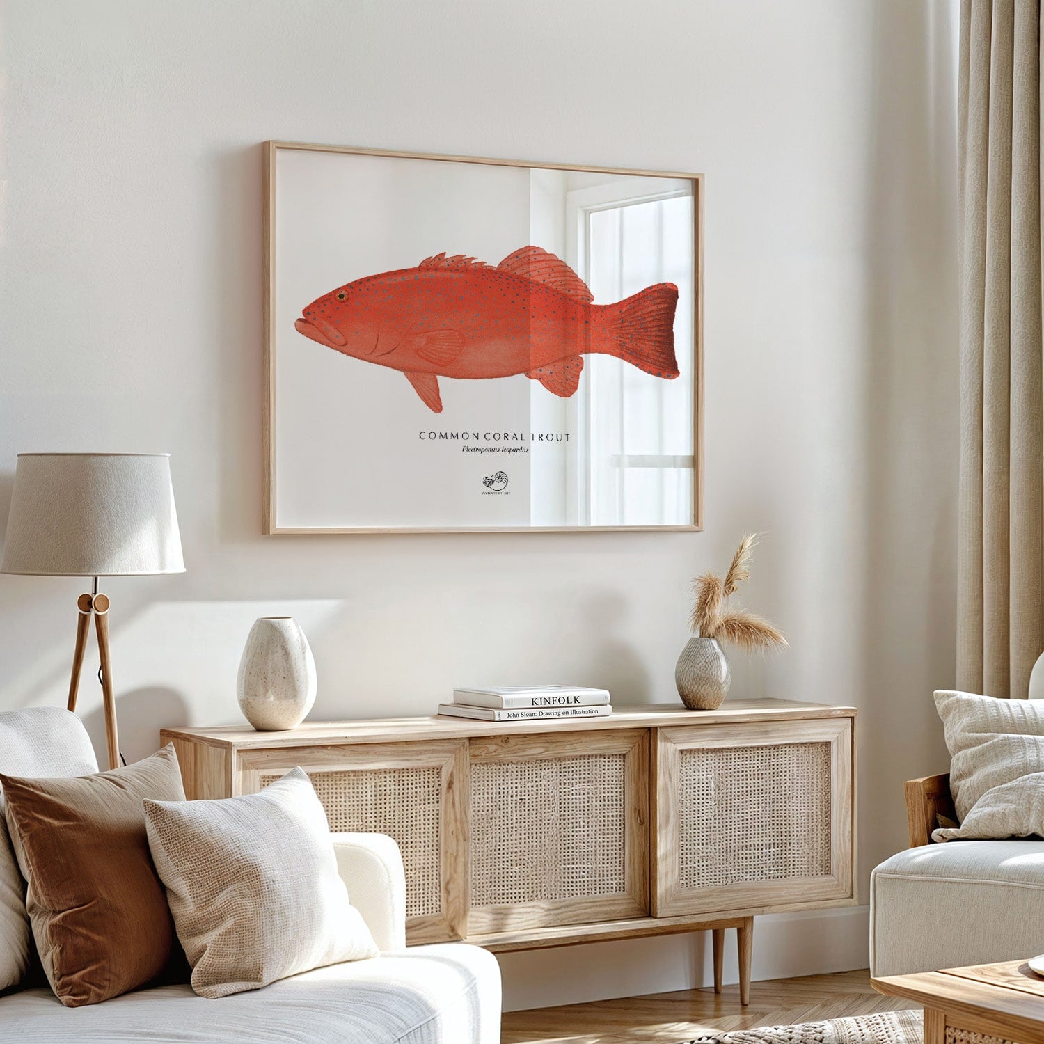 Coral Trout Art Print