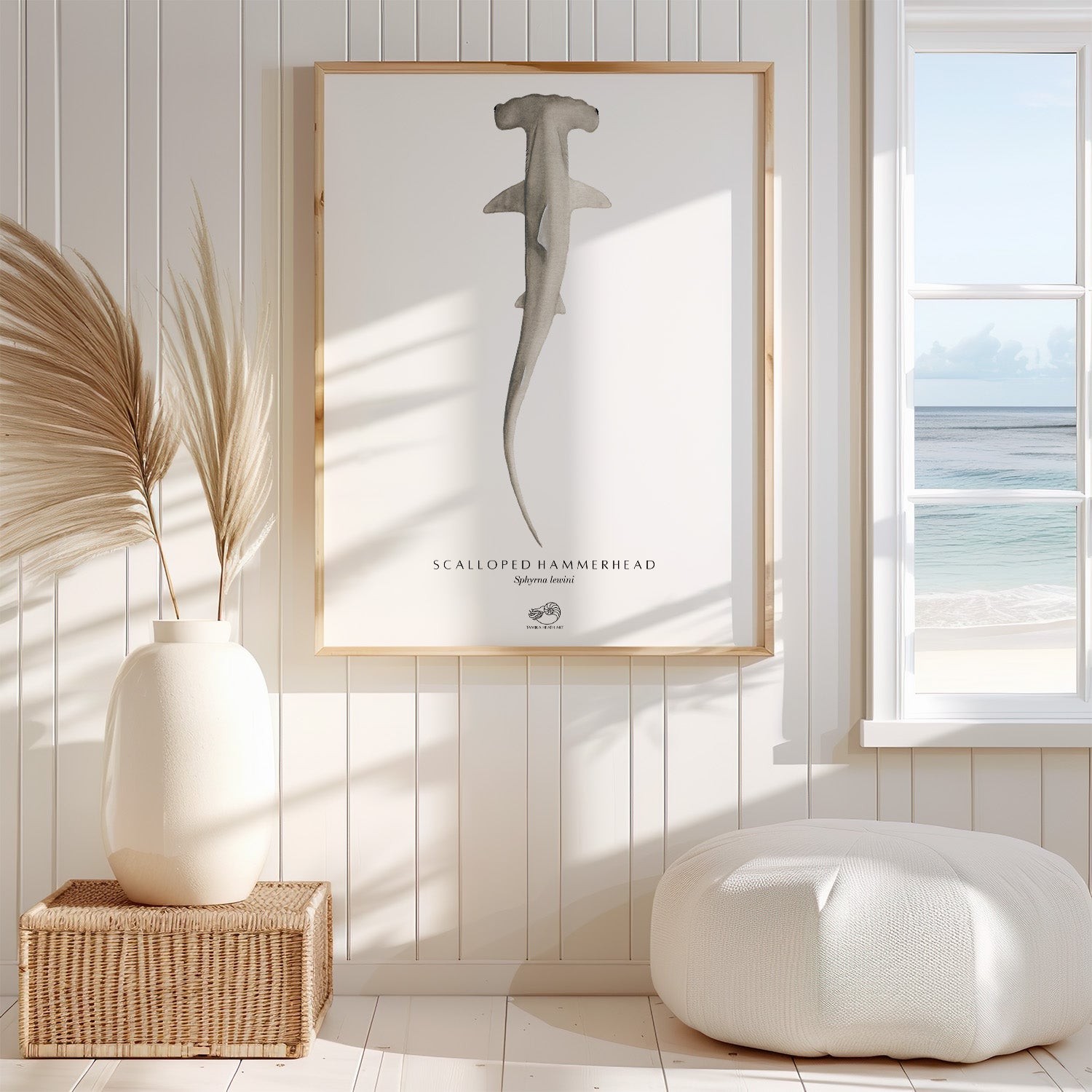 Scalloped Hammerhead Art Print