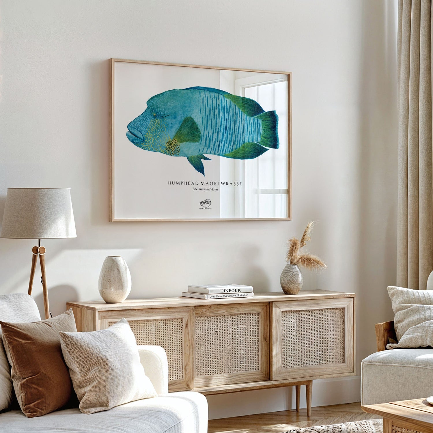 Humphead Maori Wrasse Art Print