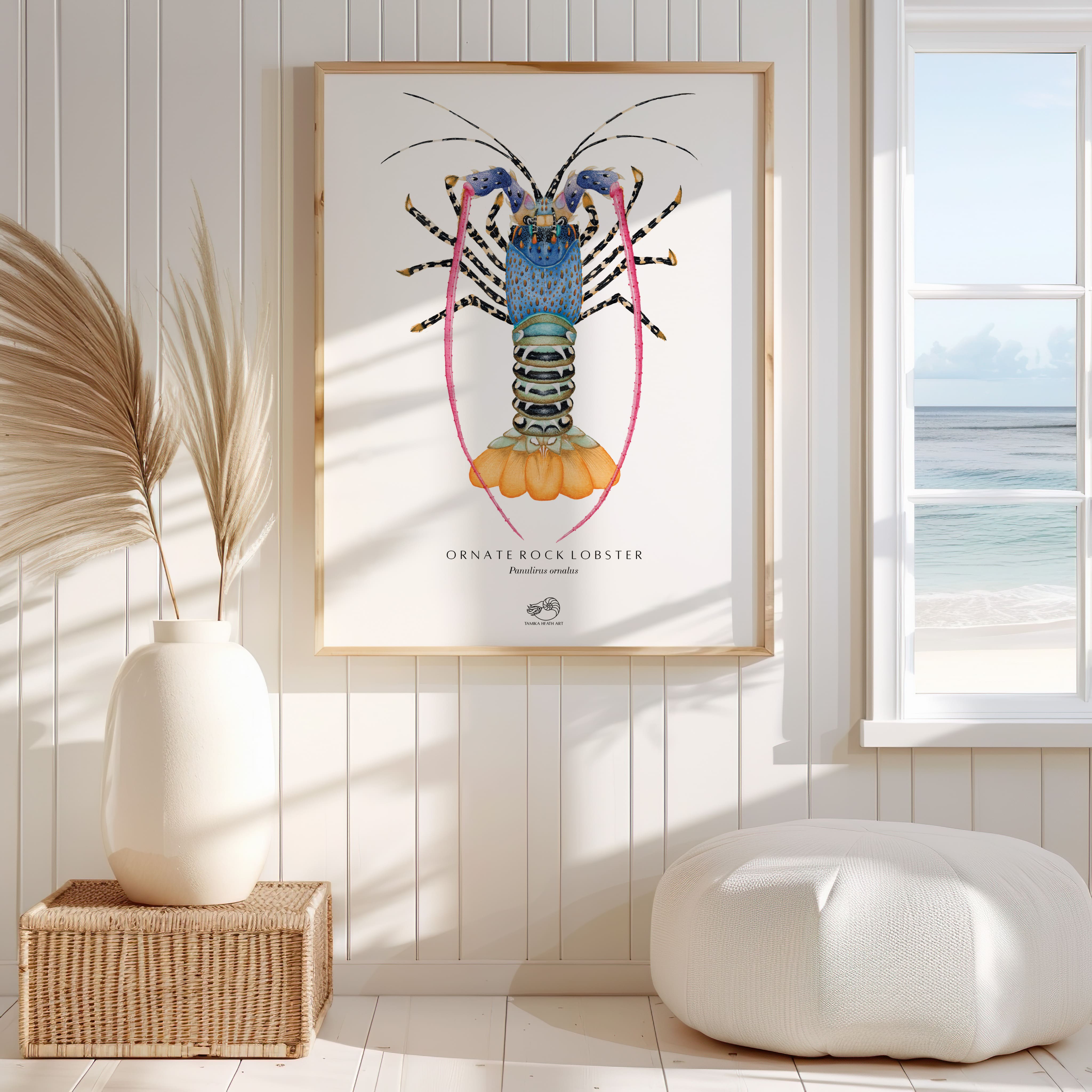 Ornate Rock Lobster Art Print