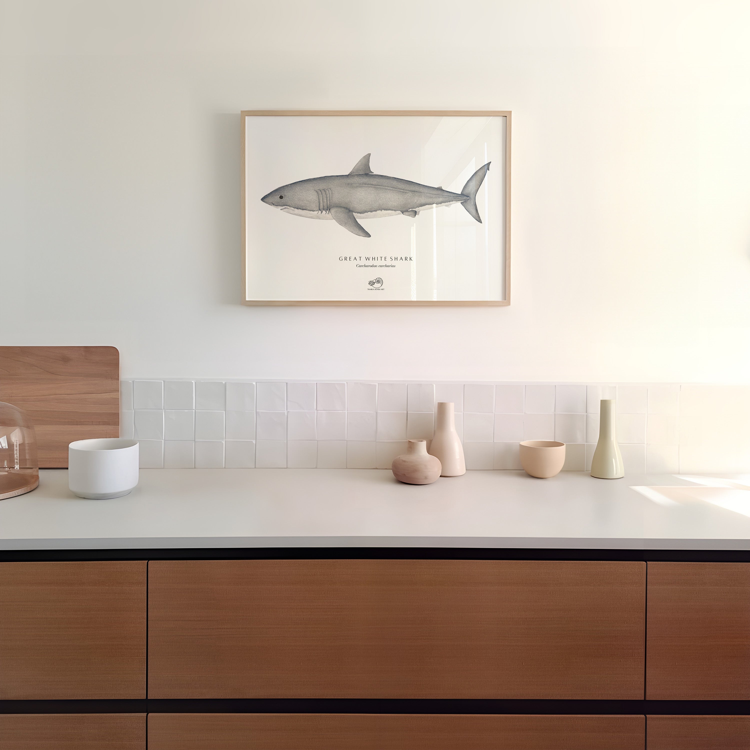 Great White Shark Art Print