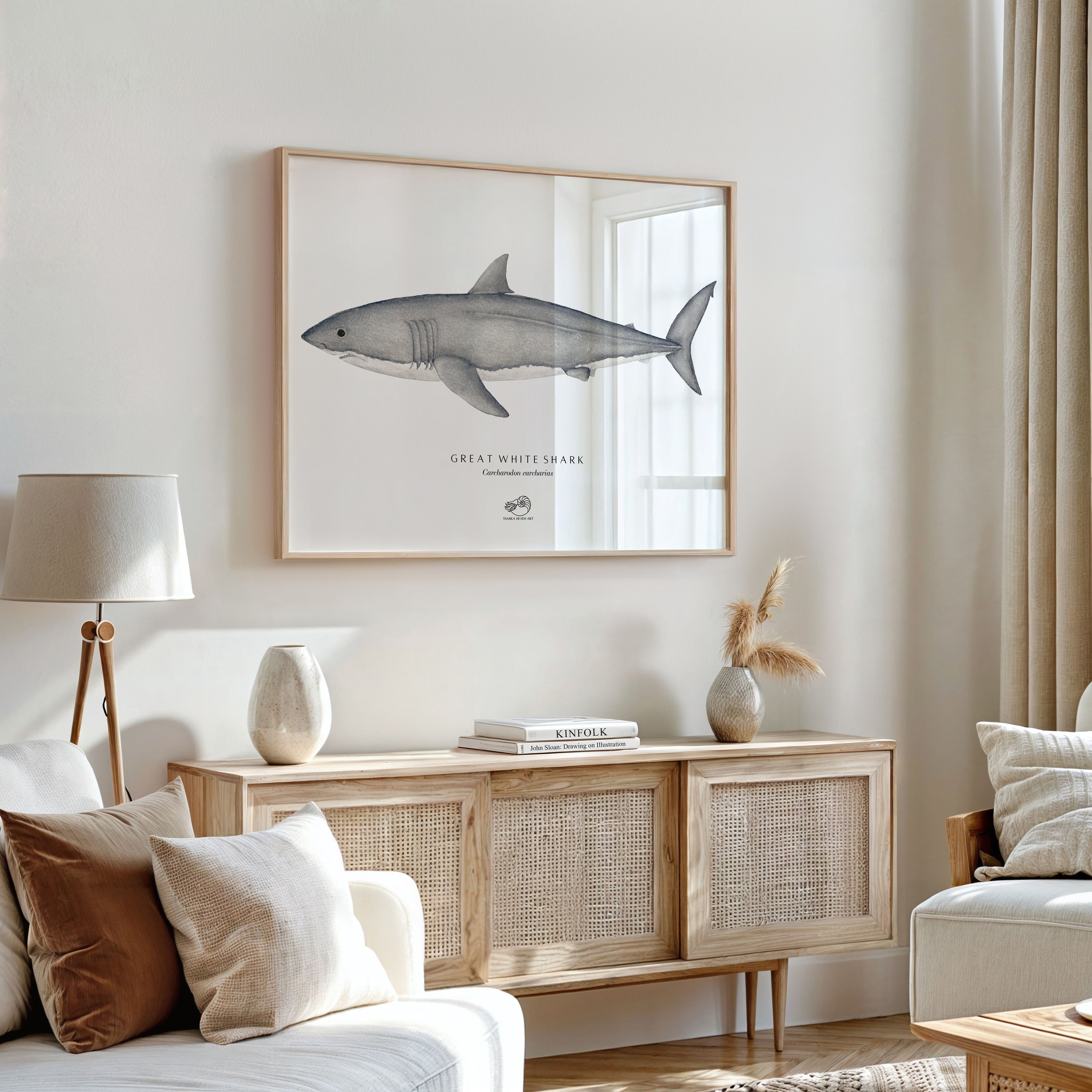Great White Shark Art Print